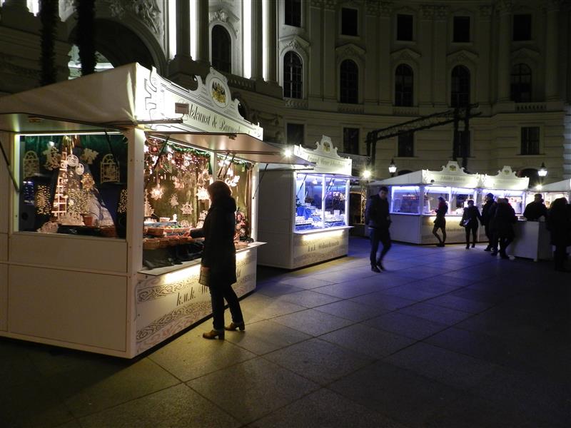 Austria Wiedeń Weihnachtsmarkt. Michaelerplatz